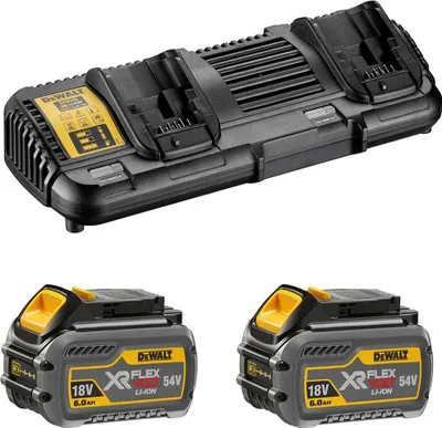 Imagen del producto de Power Set DeWALT FlexVolt DCB132T2 (2 x 54V/18V 6,0 Ah + DCB132)