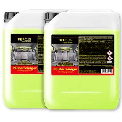 Produktbild von ABACUS® Tornador Polsterreiniger & Textilreiniger, Tornador Stoffreiniger, Tornador-Reiniger 2 x 5L Polster- & Textilreiniger für Reinigungspistole