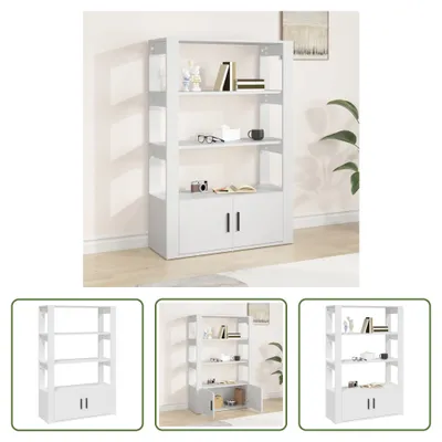 Produktbild von The Living Store Sideboard Weiß 80x30x119,5 cm Holzwerkstoff