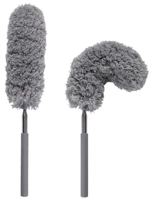 Image de 2 balais télescopiques pour enlever la poussière – Nettoyeurs extensibles pour un nettoyage facile