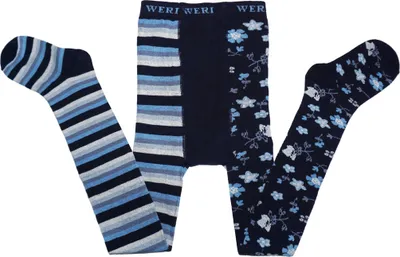 Produktbild von Kinderstrumpfhosen für Mädchen aus Baumwolle Kreativ Marine Größe 122-128