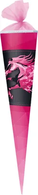 Produktbild von Herlitz Schultüte / Zuckertüte / 70cm / rund / "Pferde"