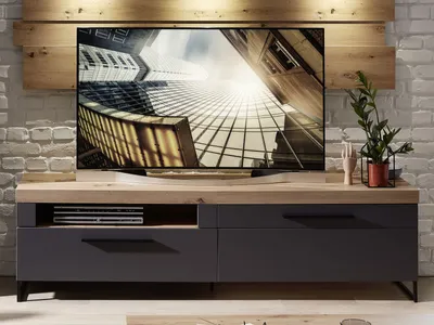 Produktbild von TV-Lowboard Unterschrank Fernsehtisch HiFi Element Unterteil Schrank "Lewes I"