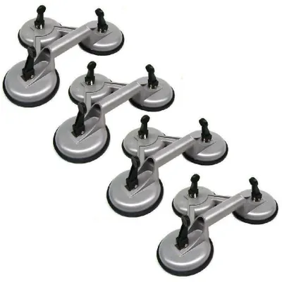 Produktbild von 4 x Saugheber je 150kg 55442 Glassauger Vakuumheber Glasheber KFZ Glaserei Alu
