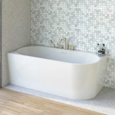 Imagen del producto de OLTENS: Bañera independiente con esquina izquierda, dimensiones 160 x 75 cm