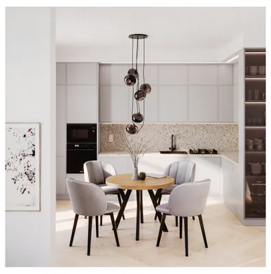 Produktbild von Esstisch - Runder Klapptisch - 100/200 cm - Hikora Natur - Ausziehbar - Stilvoll und platzsparend - mit Holzbeinen - für Küche und Esszimmer
