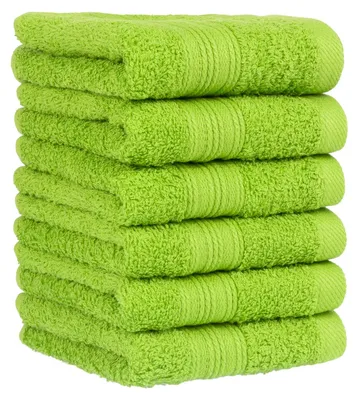 Immagine prodotto di Set di asciugamani, 6 pezzi, 30 x 50 cm, in morbida cotone, con passante per appendere, ideali per gli ospiti