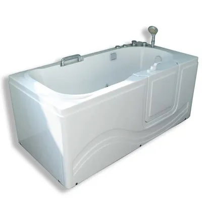 Image de Baignoire balnéo avec porte droite 153 x 76 cm - Penny