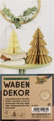 Zdjęcie produktu dla folia 49212 folia honeycomb decor HYGGE XMAS TREES, zestaw 2 sztuk, rozmiar: S/M