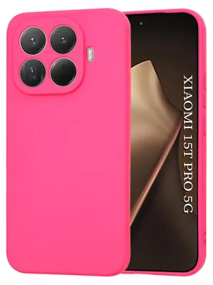 Produktbild von Techsuit - SoftFlex-Silikonhülle für Xiaomi 15T Pro – kräftig pink