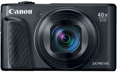 Produktbild von Canon PowerShot SX740 HS Lite Edition Travel, 20,3 MP, 5184 x 3888 Pixel, CMOS, 40x, 4K Ultra HD, Schwarz
