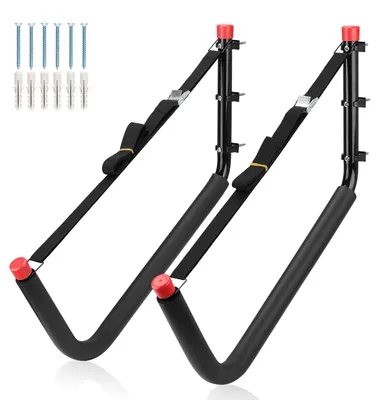 Image de Crochets robustes pour garage, adaptés au stockage de kayaks et de canoës
