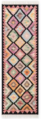 Produktbild von Hanse Home Kelim Teppich Zara, Handgewebt, Wolle, Baumwolle, natürlich, Bunt