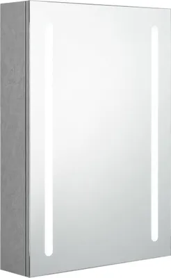 Obrázek produktu pro vidaXL LED zrcadlová skříňka do koupelny Betonová šedá 50x13x70 cm