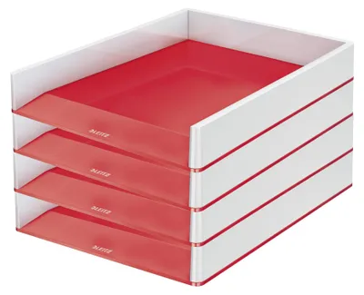 Produktbild von Leitz WOW A4 Briefablage, 4er Pack, Briefablage in , Stapelbares