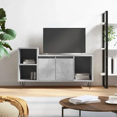 Produktbild von TV-Schrank Betongrau 100x35x55 cm Holzwerkstoff