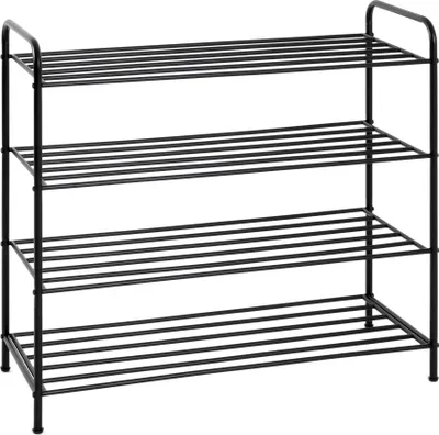 Produktbild von HAKU Schuhregal schwarz - Metall, B/H/T: 83x78x35 cm
