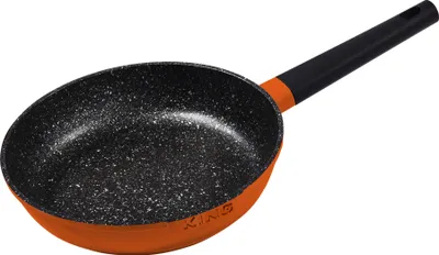 Produktbild von Ø24cm Bratpfanne ca. 5.5cm hoch KING® SHINE ORANGE aus Aluguss mit Keramikbeschichtung Innen: FUSION TI / Farbe: Orange