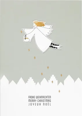 Produktbild von Räder Weihnachtsengelkarte D2 3 sprachig