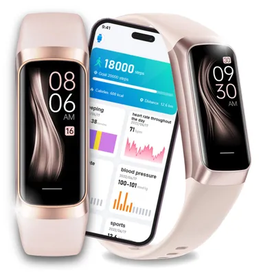 Produktbild von Amoled Smartwatch Wasserdicht Pulsmesser und Schrittzähler Sport SMS C60 2025
