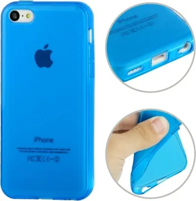 Produktbild von Schutzhülle TPU Case für Handy Apple iPhone 5C Blau