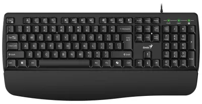 Obrázok produktu pre Genius KB-123, Plná veľkosť (100 %), Kábel, USB, Čierna