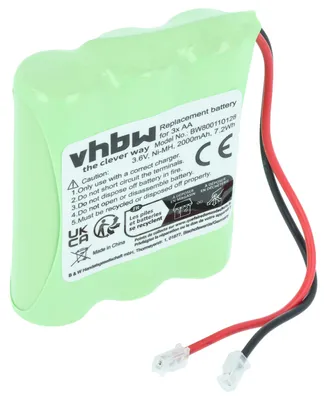 Produktbild von vhbw Akkupack aus 3x AA Mignon für diverse Geräte (2000mAh, 3,6V, NiMH)