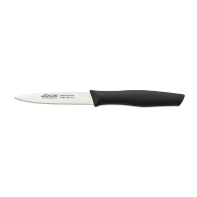 Obrázek produktu pro Nůž Mondador Arcos Nova 188600 z nerezové oceli nitrum a polypropylenu mango, černá čepel 10 cm s krytem čepele a krabičkou na vystavení