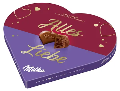 Produktbild von Milka 'Alles Liebe' Pralinen à la Dessert au Chocolat 165g