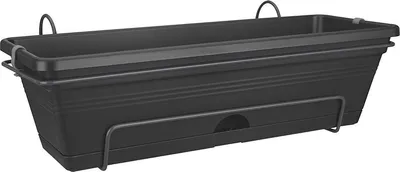 Produktbild von Green Basic Balkonkasten XL All-In-One (70 cm) | Töpfe von Elho, Farbe:living schwarz