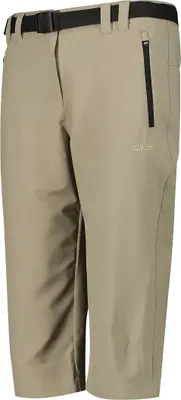 Zdjęcie produktu dla Spodnie trekkingowe damskie CMP Woman Capri trzy czwarte bezowe (3T51246/P753)