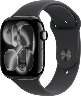 Image de Apple Watch S11/46/Bande sport/Noir