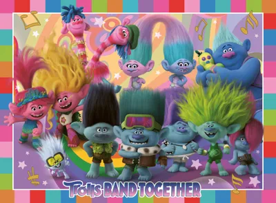 Produktbild von Ravensburger Kinderpuzzle 13390 - Trolls 3 - 100 Teile XXL T