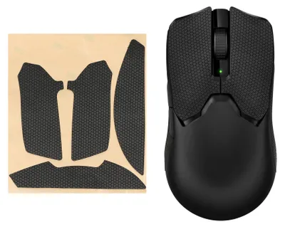 Produktbild von kwmobile Gaming Maus Grip Tape für Razer Viper V2 Pro Mouse Grip Tape - Rutschfestes Griffband für PC Maus - Schwarz