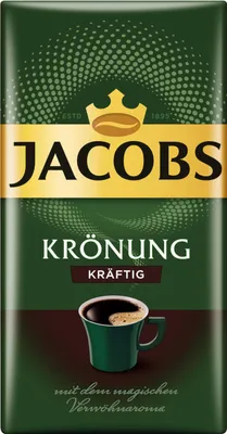 Produktbild von Jacobs Krönung Kräftig, gemahlener Röstkaffee, Filterkaffee, Kaffee, Vollmundig und Intensiv, 12 x 500 g