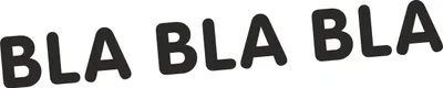 Produktbild von Aufkleber ' BLA BLA BLA' 175 x 50 mm