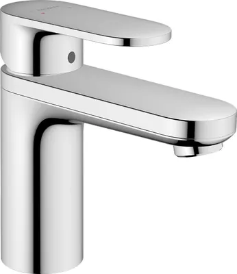 Immagine prodotto di hansgrohe Vernis Blend Mitigeur monocommandé pour lavabo 100 avec alimentation en eau isolée et vidage à tirette chrome, saillie 108 mm, 71571000, 71571000