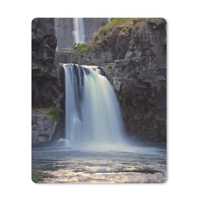 Produktbild von MuchoWow® Mauspad Mousepad Wasserfall - Wasser - Felsen 19x23 cm - Mousepads - Maus Mat - Pad - Mausunterlage - Mauspads - Spielen