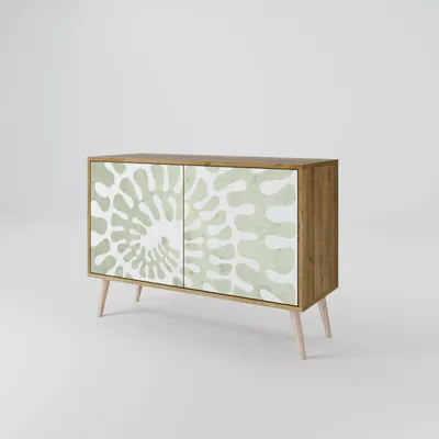 Produktbild von Spacerebels Kommode mit 2 Türen - Sideboard Komodenschrank - Highboard - Kleiderschrank Möbel - Wohnzimmer Schlafzimmer - 57,5×111×42 (HxBxT)