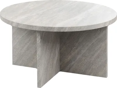 Zdjęcie produktu dla BELIANI Stolik kawowy szary MDF okleina 80 x 80 cm nowoczesny design