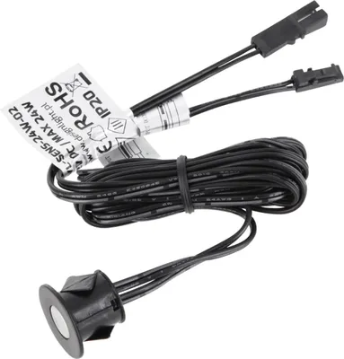 Immagine prodotto di mINI-AMP da 12 V - Cavo da 2 m con interruttore a sfioramento incorporato da 24 W - nero