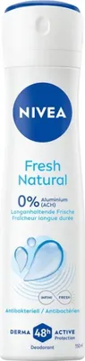 Image de Nivea - Déodorant Spray - Fresh Natural - 48 heures de longue durée - 150 ml - 1 pièce