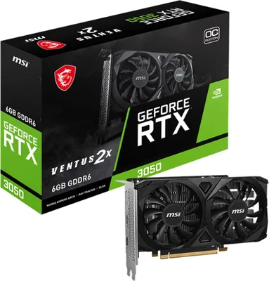 Produktbild von MSI VENTUS GeForce RTX 3050 2X E 6G OC NVIDIA 6 GB GDDR6