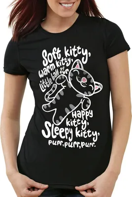 Produktbild von style3 Soft Kitty Damen T-Shirt Penny, Farbe:Schwarz, Größe:M