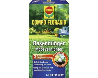 Produktbild von Rasendünger Compo Floranid Moosvernichter 1,5 kg 50 m²