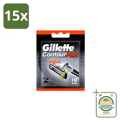 Image de 15 rasoirs jetables Gillette Contour Plus - Pack économique - 15 pièces