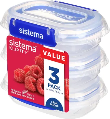 Image de sistema Frischhaltedosen Set KLIP IT PLUS 3 x 180 ml blau