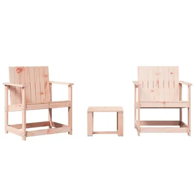 Image de vidaXL Ensemble salon de jardin 3 pièces bois massif douglas