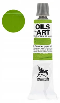 Produktbild von Renesans Oils for Art Ölfarbe 20 ml Zinnobergrün Hell
