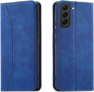 Produktbild von Magnetische Schutzhülle für Samsung Galaxy S23+, Klapphülle mit Ständer, Blau